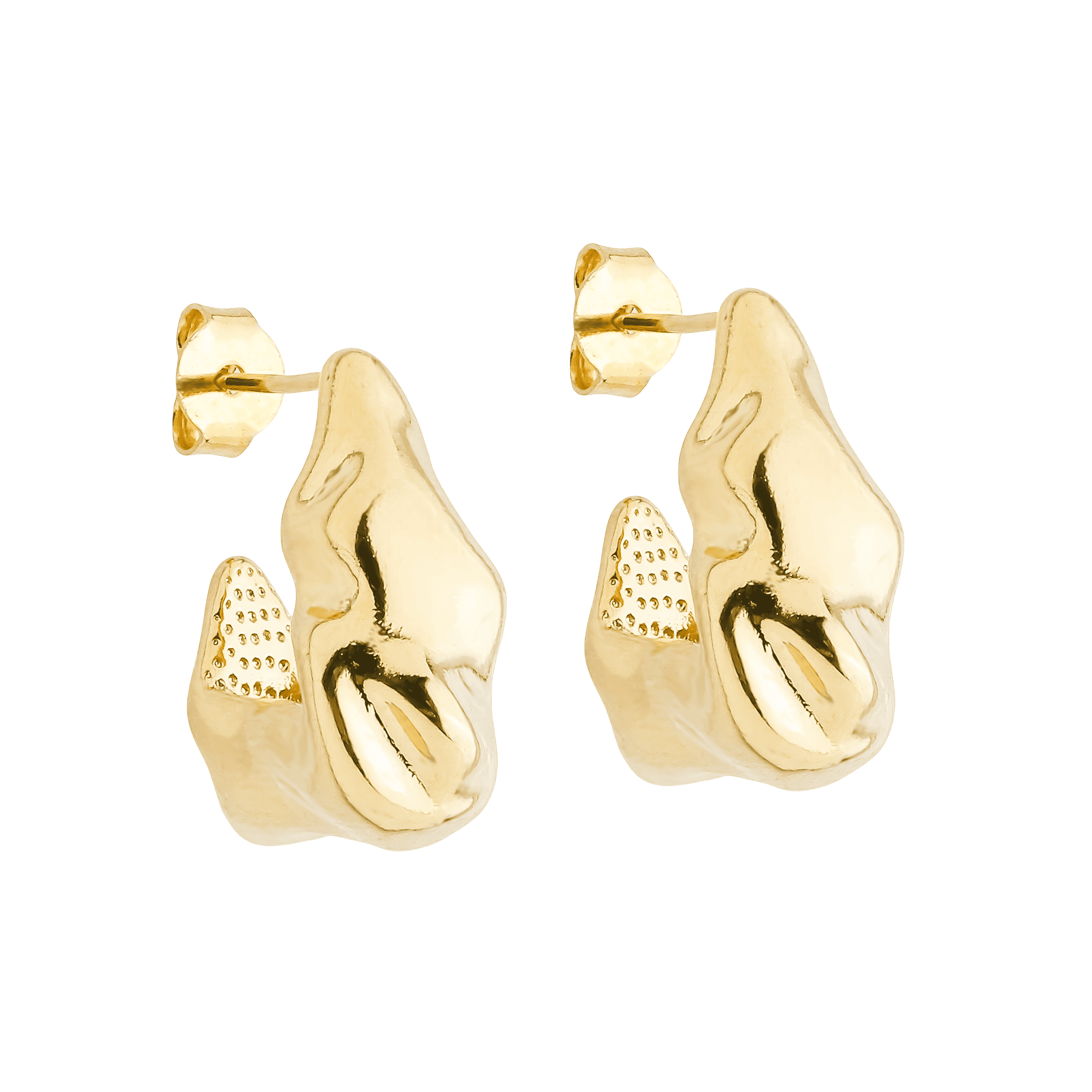 cat-1d6acefdd531bc2a.png Brinco Dourado Formato Orgânico - Imagem 1