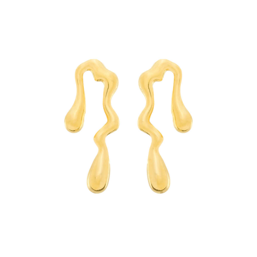 cat-1e683a9538d99a2e.jpg Brinco Dourado Orgânico de Gota - Imagem 1