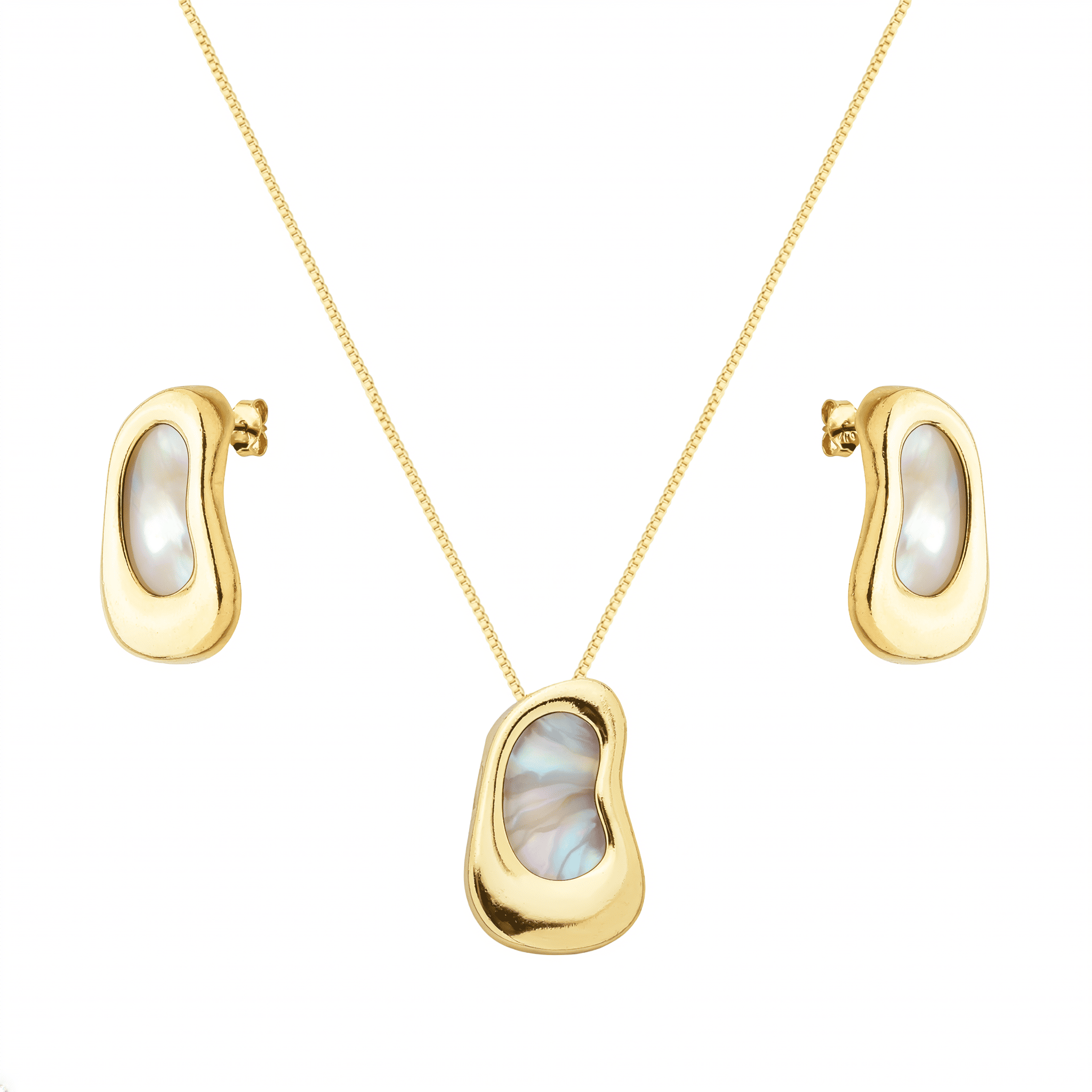 cat-2f2748fc0c2f334b.png Conjunto Dourado Orgânico Madrepérola - Imagem 1
