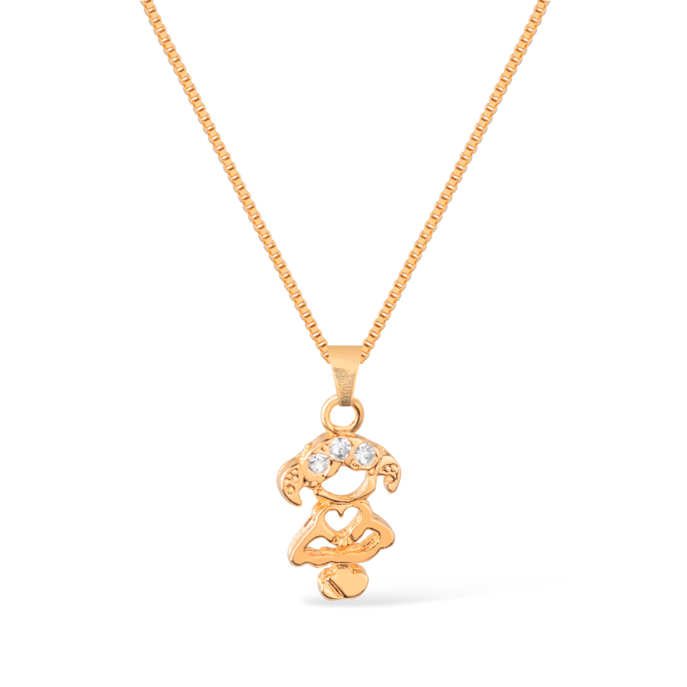 cat-3a74d72a4d37df0e.jpg Colar Dourado Filha com Zircônia - Imagem 1
