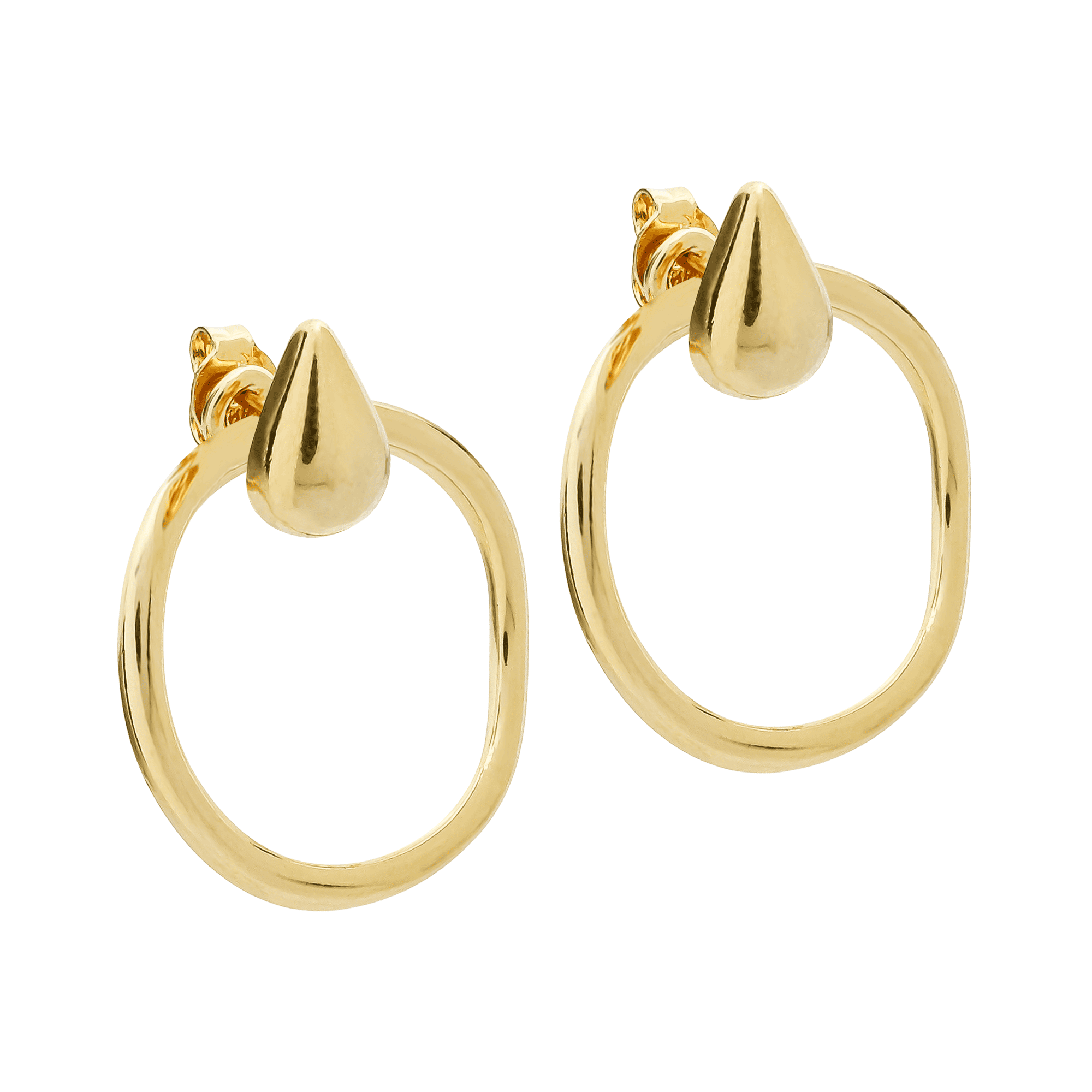 cat-3f46a7f1acbbfb5d.png Brinco Dourado de Gota com Argola - Imagem 1