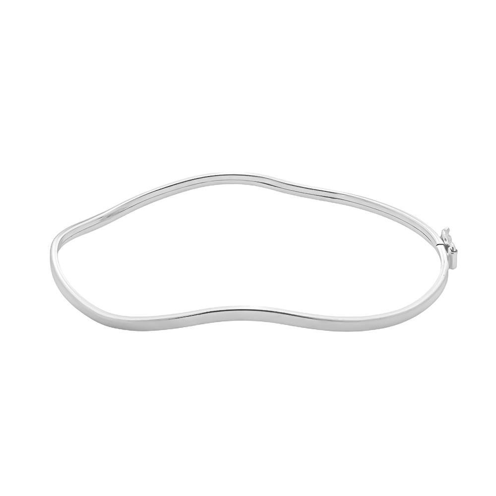 cat-7948f4faf93a51b1.jpg Pulseira Bracelete Ondulado em Prata 925 - Imagem 1