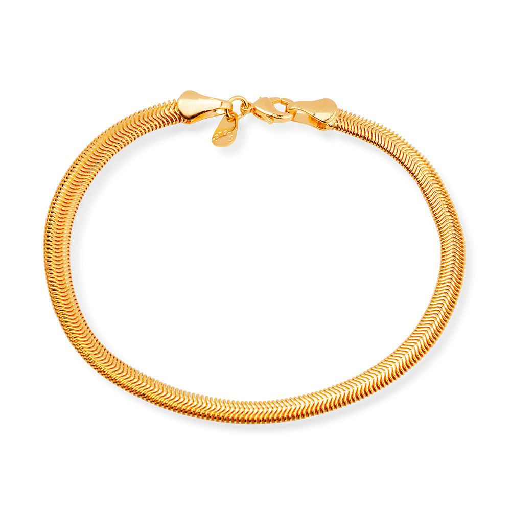 cat-7d2d80a7b7b6c18f.jpg Pulseira Dourada Rabo de Rato - Imagem 1