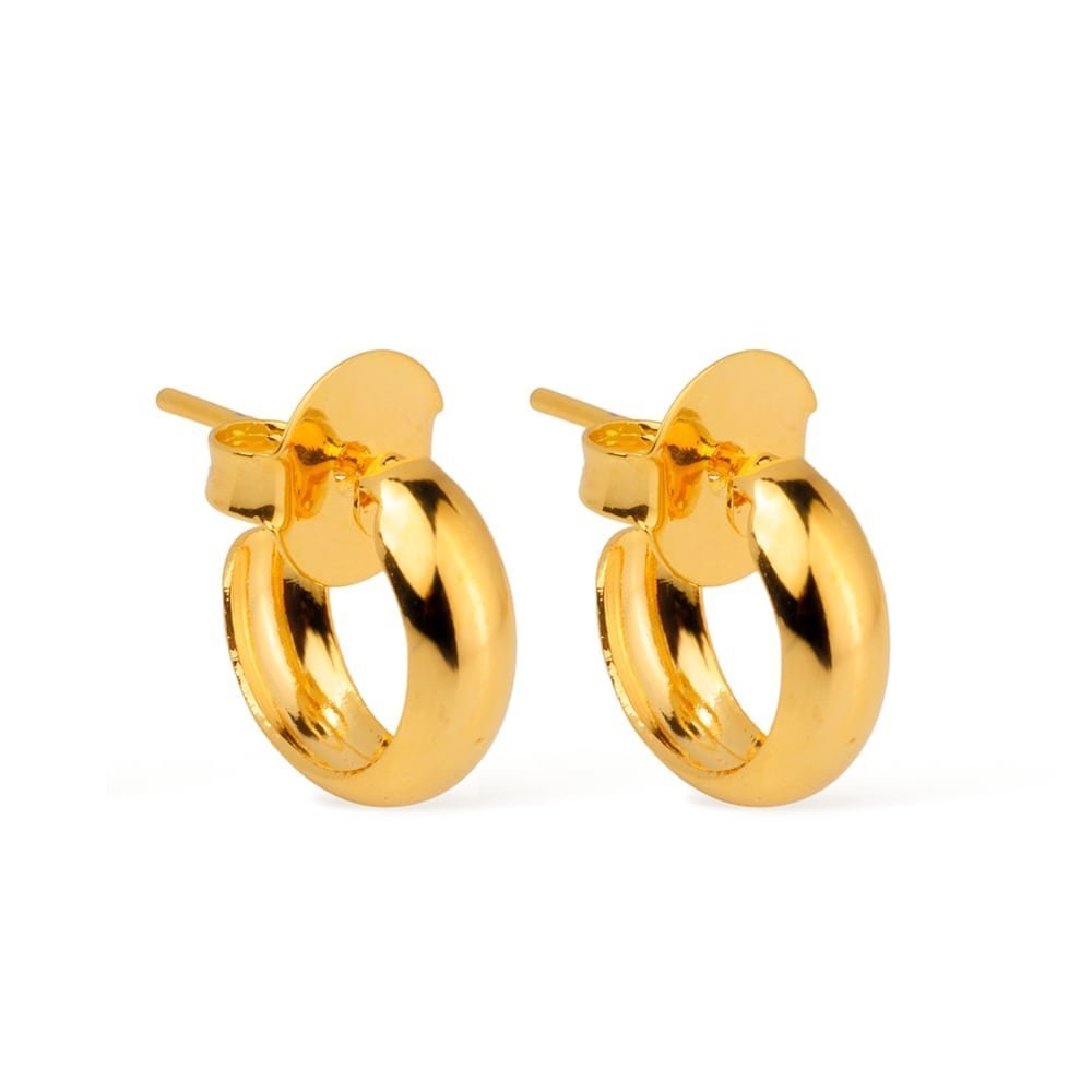 cat-9c4c94e139228fbd.jpg Brinco Dourado de Argolinha - Imagem 1