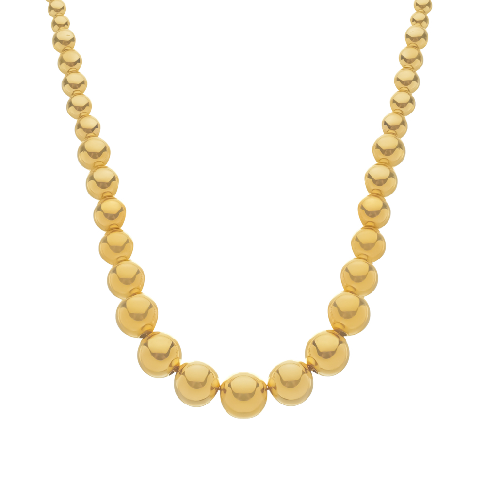 cat-a6841e08769013b7.jpg Colar Dourado de Bolas Crescentes - Imagem 1