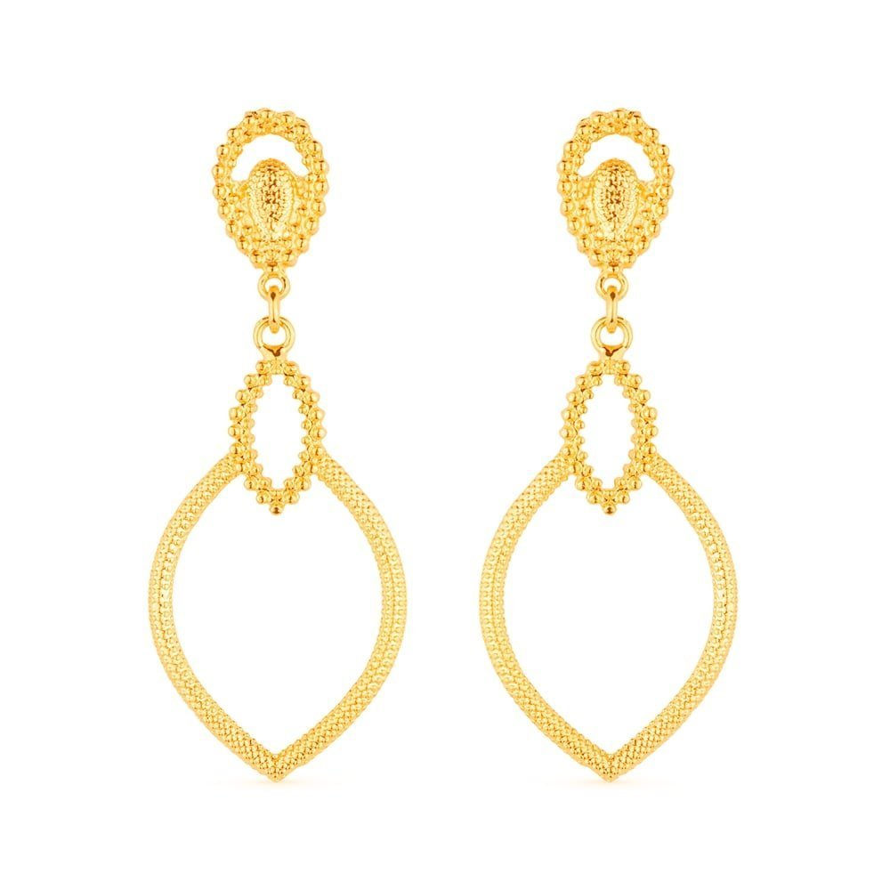 cat-adb901323ef9711c.jpg Brinco Dourado Luxo Gota de Gala - Imagem 1