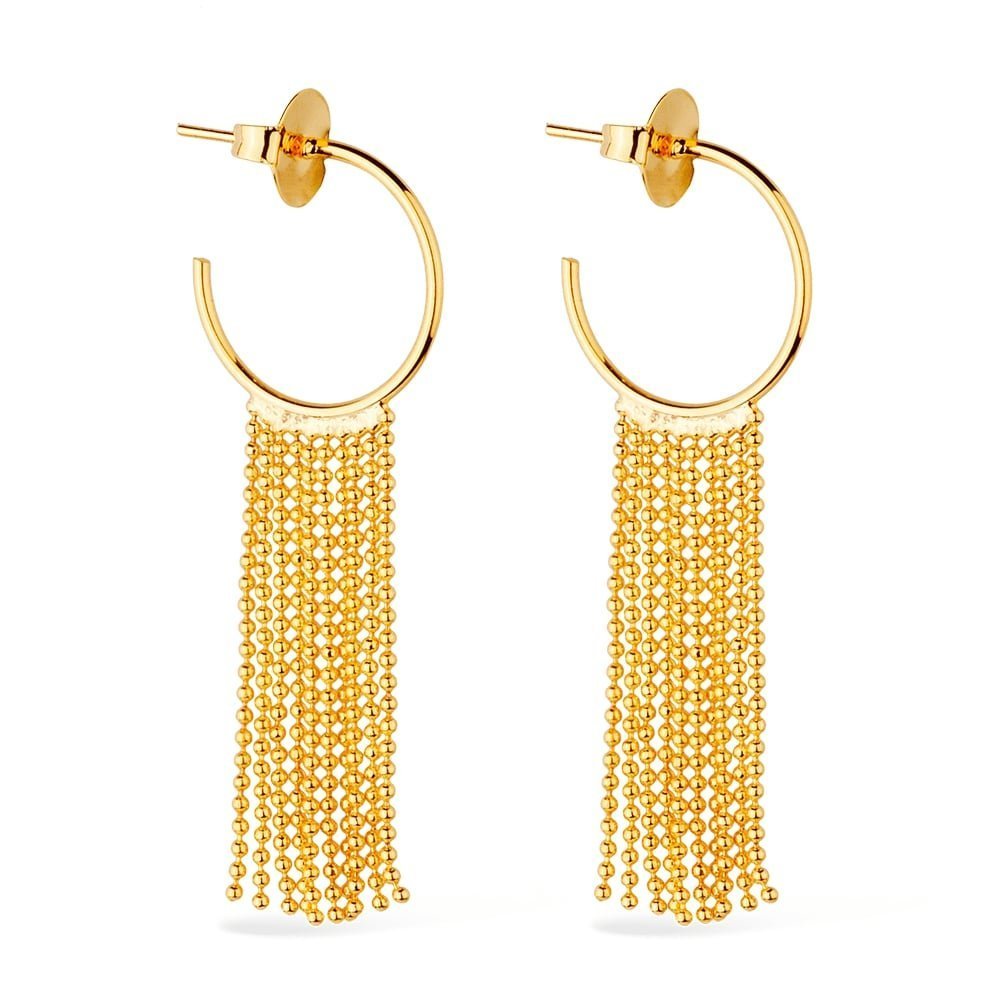 cat-b08177475e58b080.jpg Brinco Dourado de Argola e Franja - Imagem 1