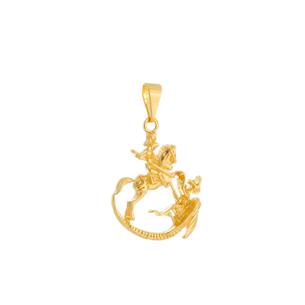 cat-b154f2377d58c16a.jpg Pingente Dourado São Jorge - Imagem 1