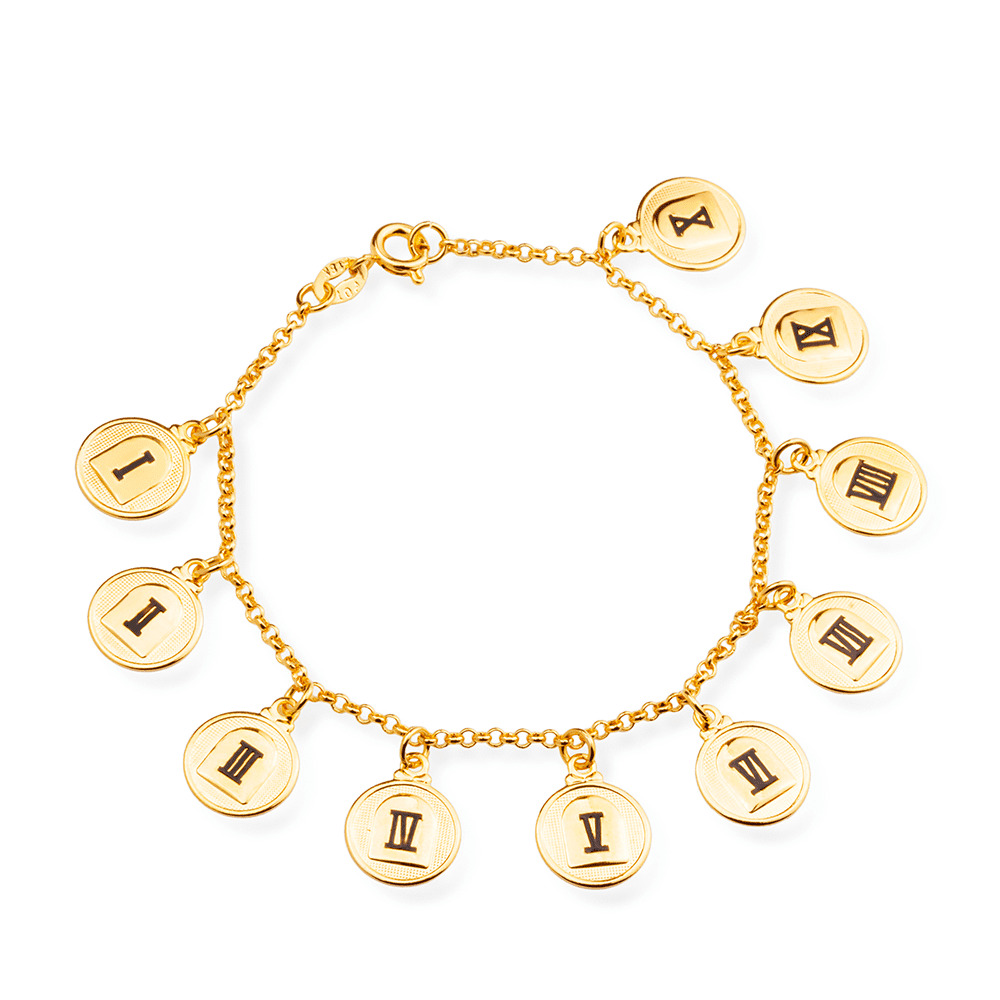 cat-d005d90d357fb5d5.jpg Pulseira Dourada 10 Dez Mandamentos - Imagem 1