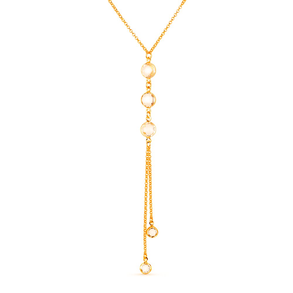 cat-eb3eb82315d2834c.jpg Colar Dourado Gravatinha com Pontos de Luz - Imagem 1