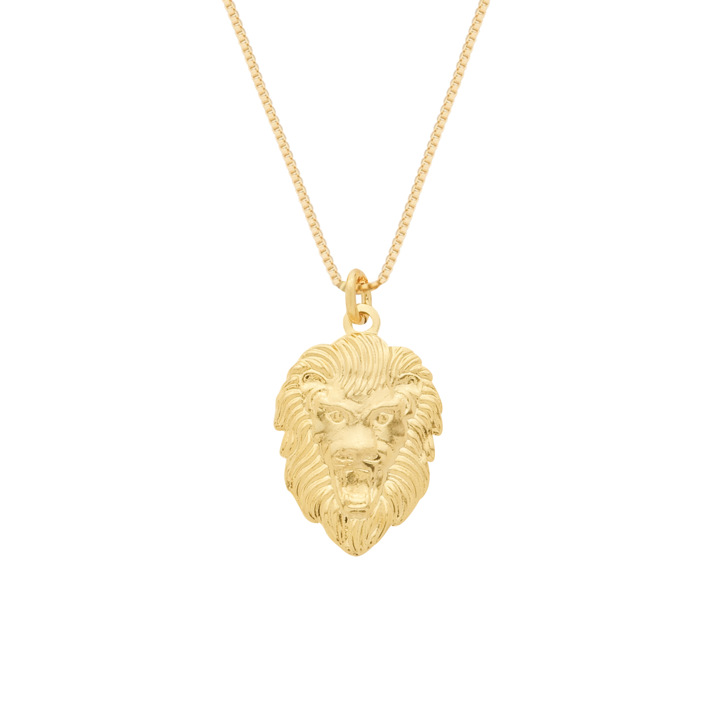 cat-f2f7a0ef30f5d2bc.jpg Colar Dourado Pingente Leão - Imagem 1